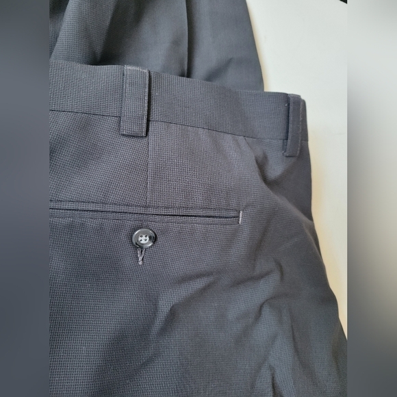 Lauren Ralph Lauren Micro Houndstooth Print Dress Pants W40 L30 in Black - Picture 10 of 10